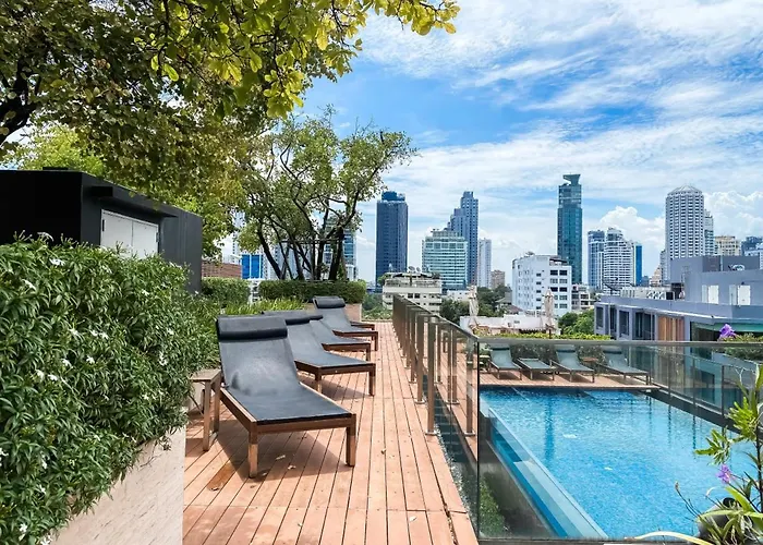 別荘 Tropical Apartment- Ultra Fast Wifi- Bts Thong Lor バンコク都