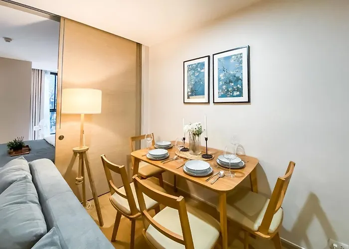 別荘 Tropical Apartment- Ultra Fast Wifi- Bts Thong Lor *