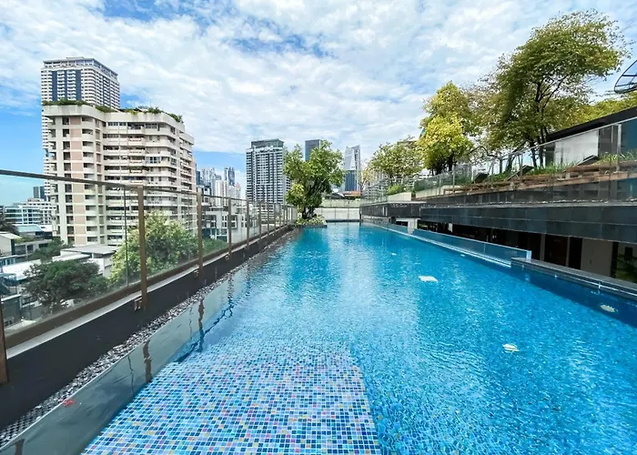 Tropical Apartment- Ultra Fast Wifi- Bts Thong Lor 別荘 *